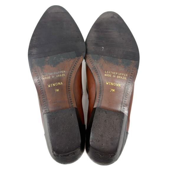 Vintage 90s Ellemenno Winona Western Booties Womens size 7 M Leather Shoes - Picture 11 of 16